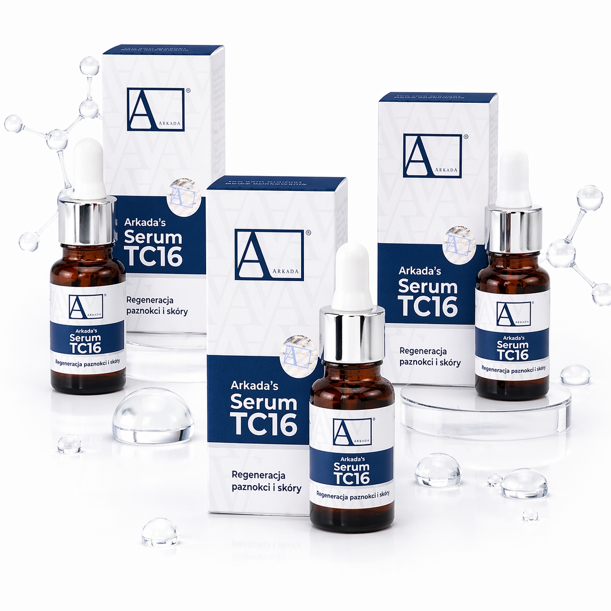 Arkada Kolagenové sérum na nehty TC16 Regenerace pokožky 11 ml 3 ks