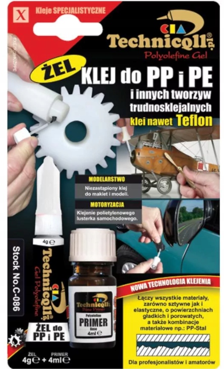 TECHNICQLL ŻEL SPECJALNY DO PP PE PTFE SILIKONU 4G