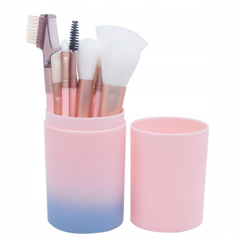 ZESTAW PĘDZLI DO MAKIJAŻU 12SZT +TUBA ETUI OMBRE