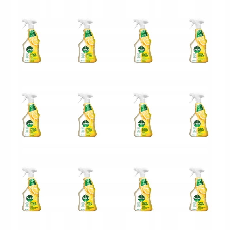 Dettol Power&amp;Fresh dezinfekční sprej Limetka-Citron 500 ml X12