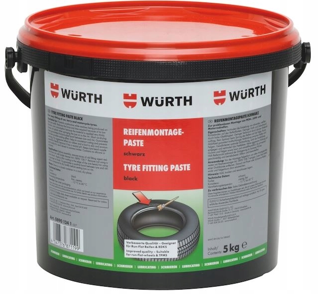 

Wurth Pasta Do Montażu Opon Montażowa Czarna 5KG