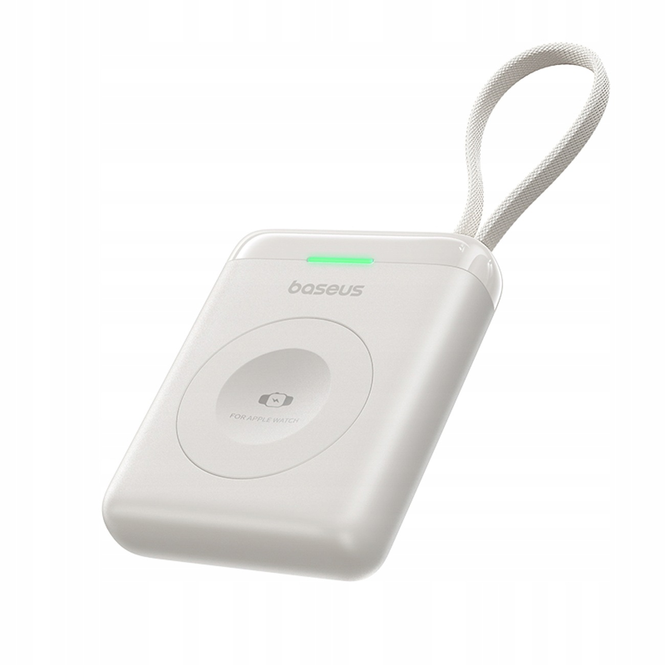 Powerbank Baseus EnerFill FW11 5W do Apple Watch z wbudowanym kablem biały