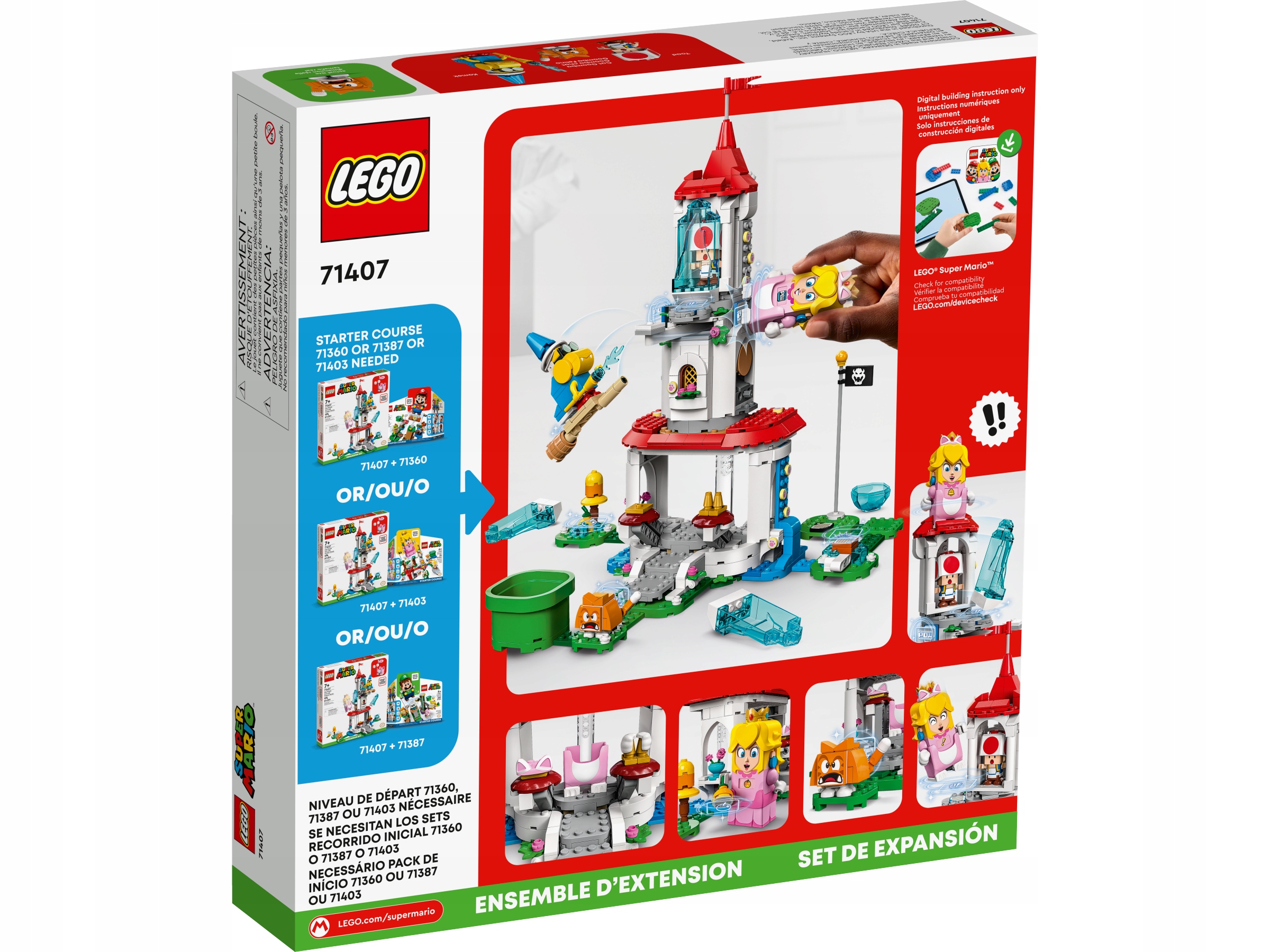LEGO 71407 Super Mario Cat Peach i lodowa wieża - Numer produktu 71407