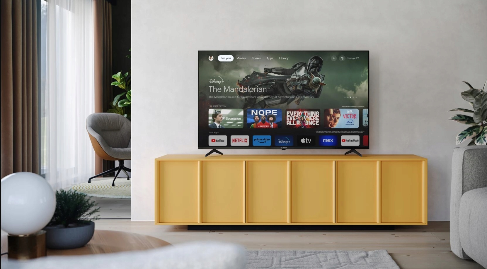 Telewizor Sharp 55GL4260E 55" LED 4K Ultra HD Google TV Dolby Vision Atmos Rozdzielczość ekranu (px) 3840 x 2160