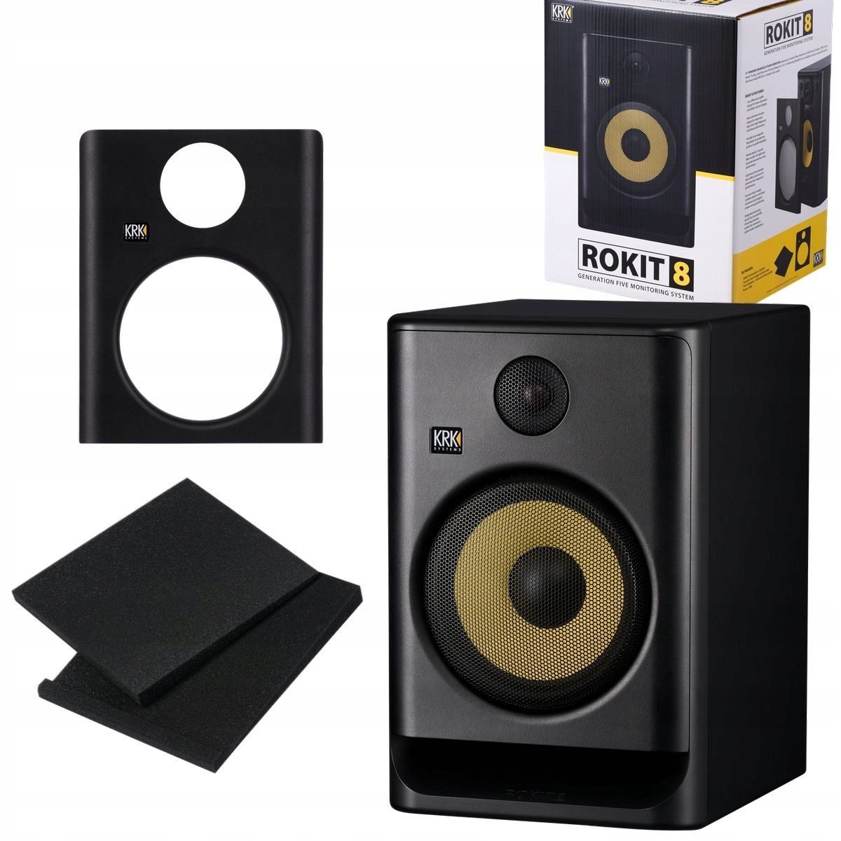 KRK ROKIT 8 G5 RP8 G5 CZARNY MONITOR STUDYJNY AKTYWNY