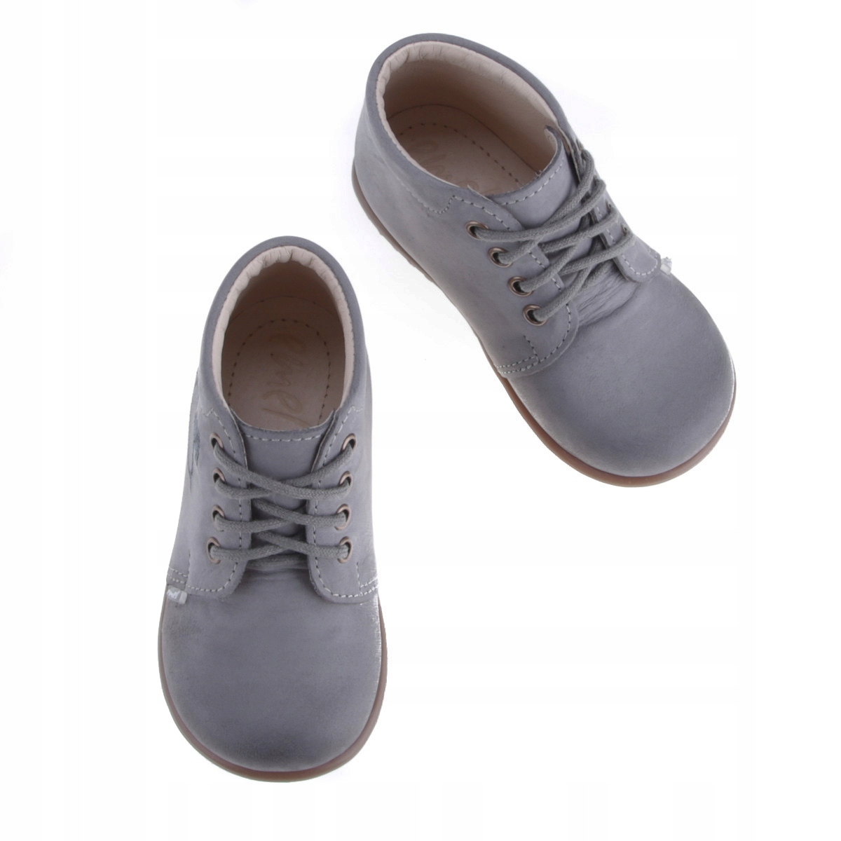 Emel Roczki ES 1596-12 pierwsze buty trzewiki r 21 Kolor szary