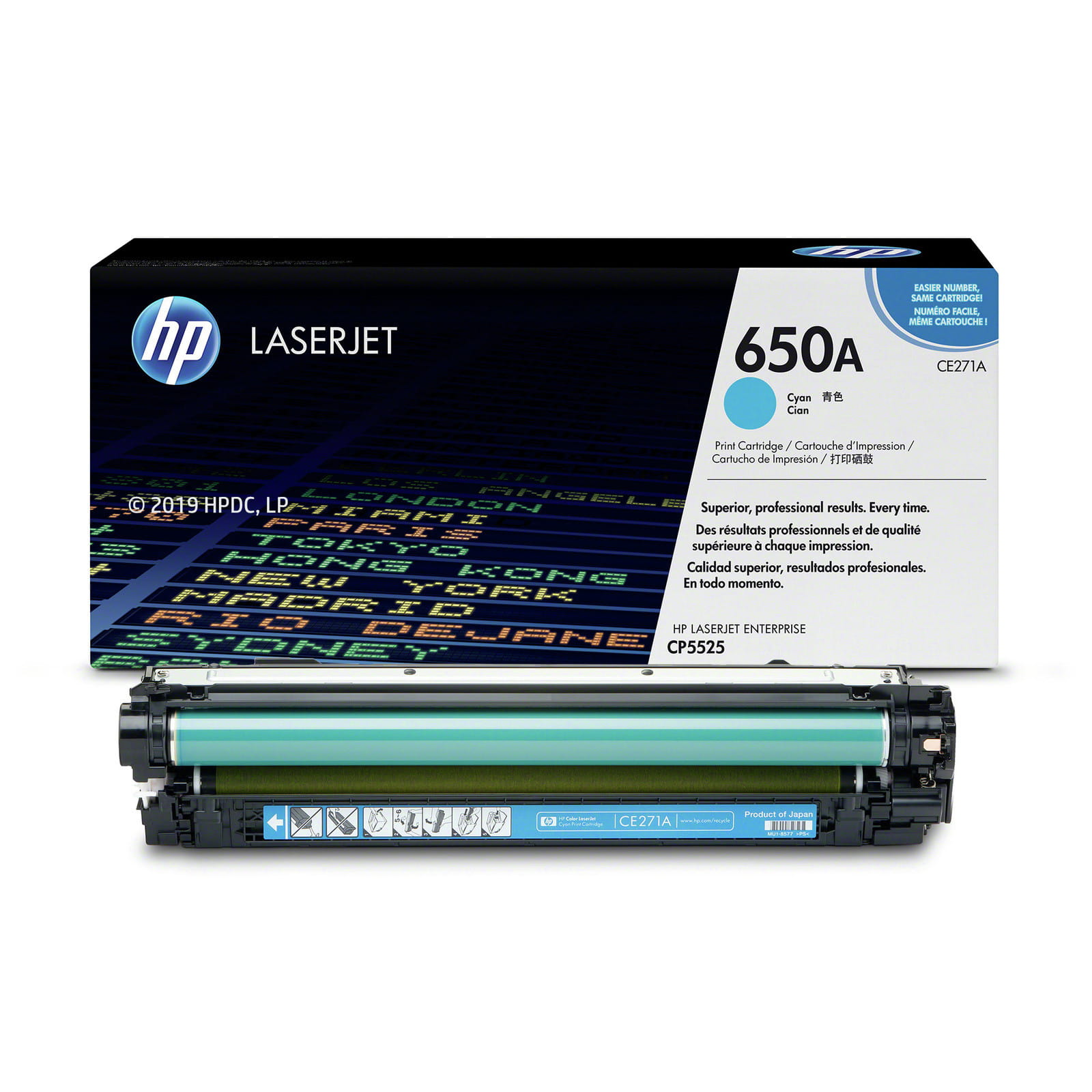 Toner Hp 650A CE271A Cyan CP5525 15 000 stron
