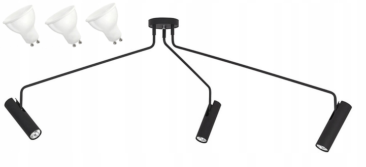 Závesná Stropná Lampa Luster Eye Čierna Stropná Lampa Do Obývačky