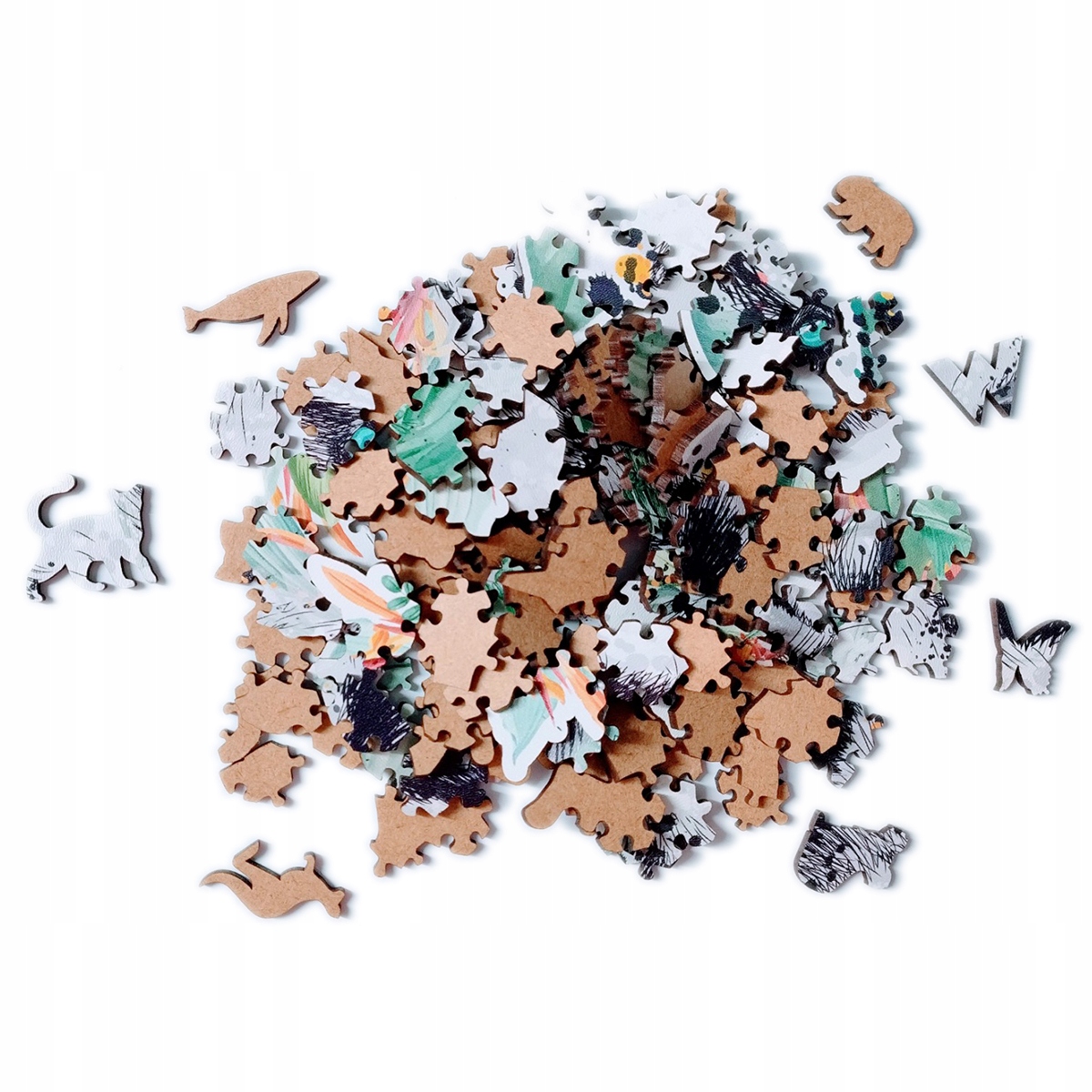 Duża Panda Puzzle Drewniane 140 elementów L Wiek dziecka 14 lat +