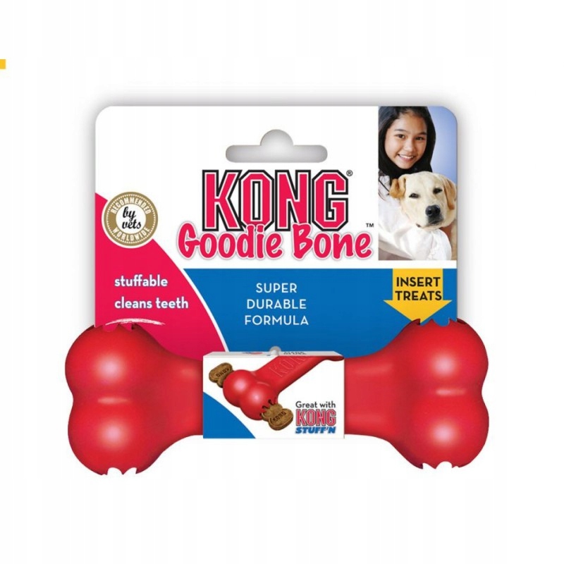 

Kong Goodie Bone kość gumowa rozm. S czerwona