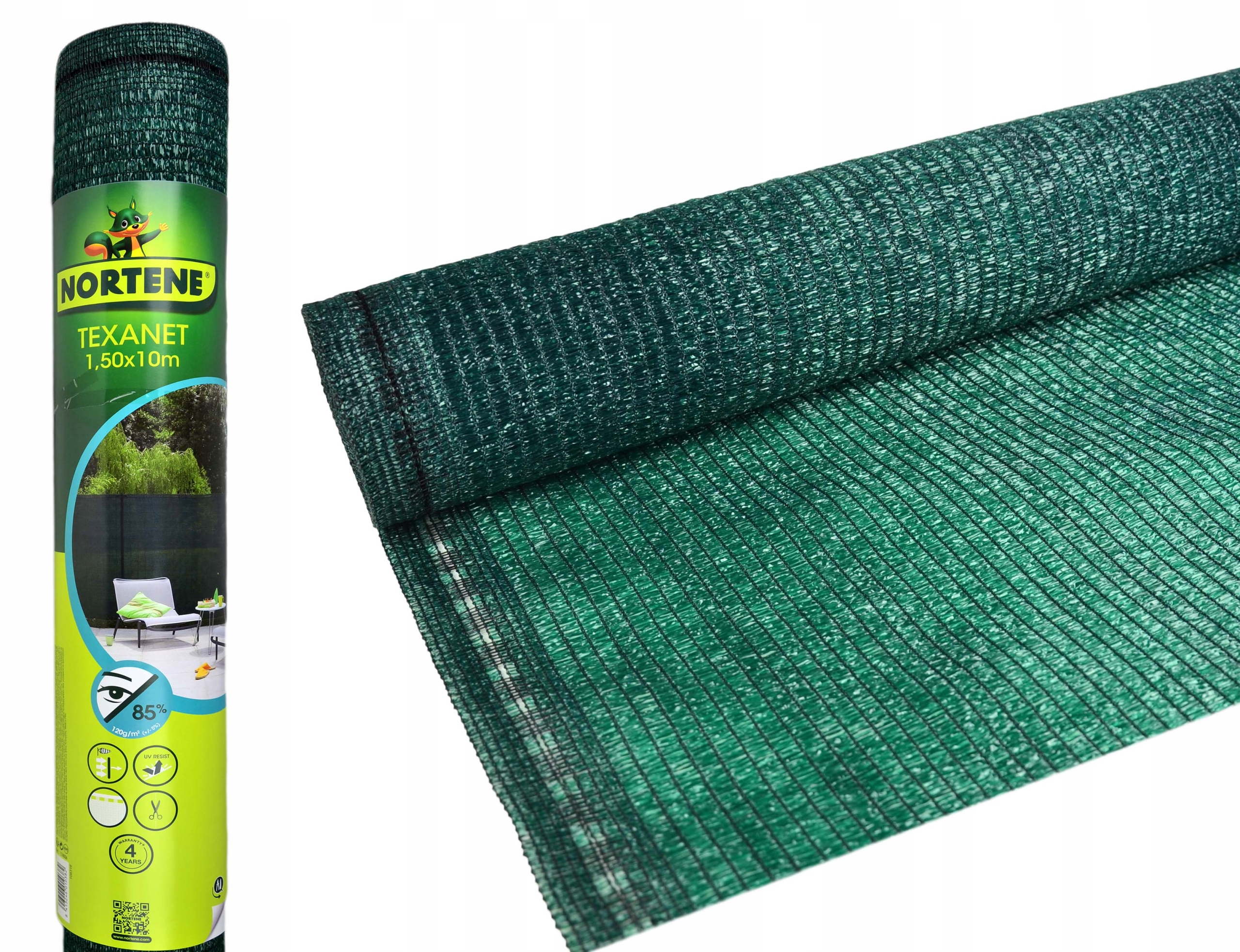 

Osłona na Płot Ogrodzenie Zielona 120g/m2 1,5x10m