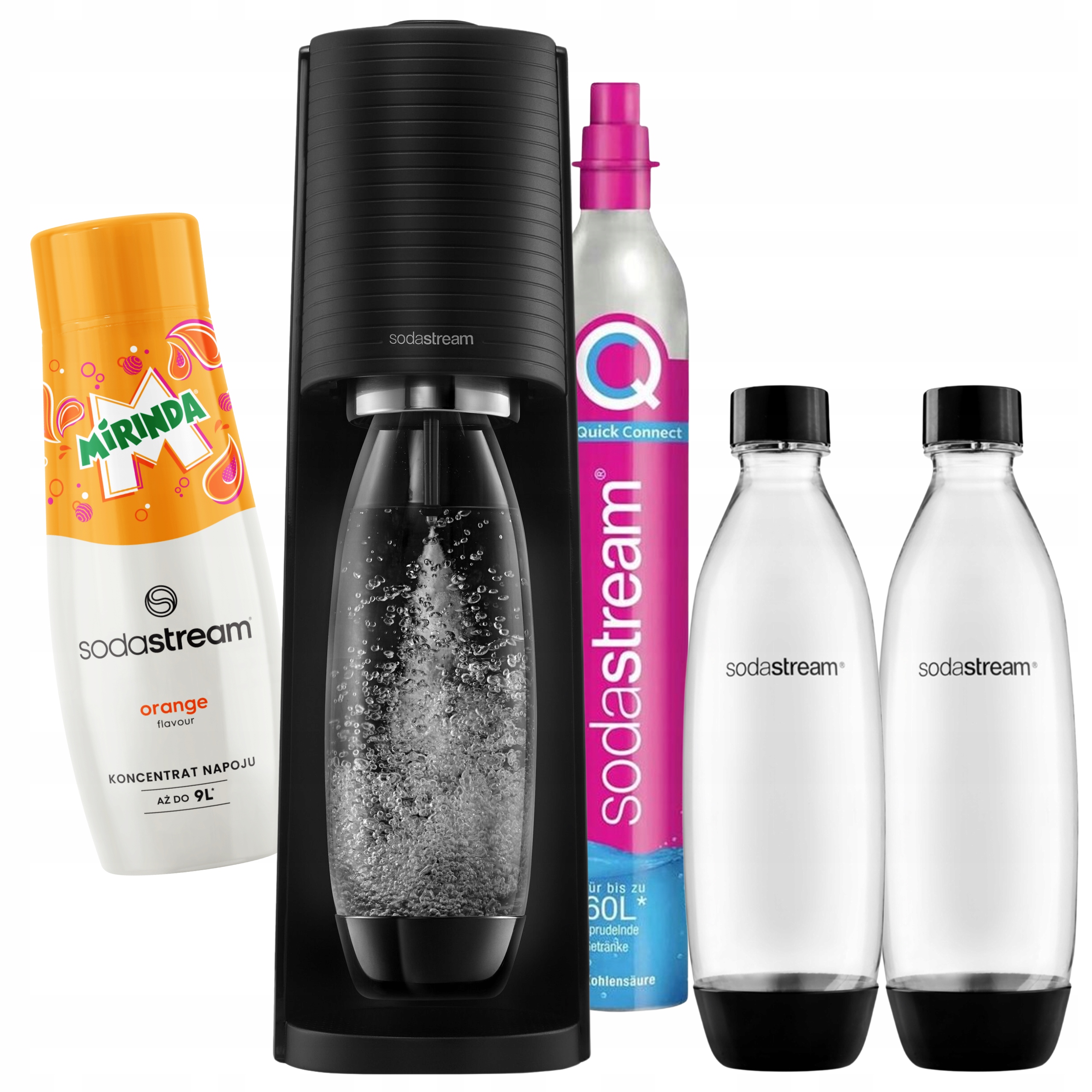 SodaStream Saturátor na plynovanie vody Terra 2 fľaše 1L sirup Mirinda