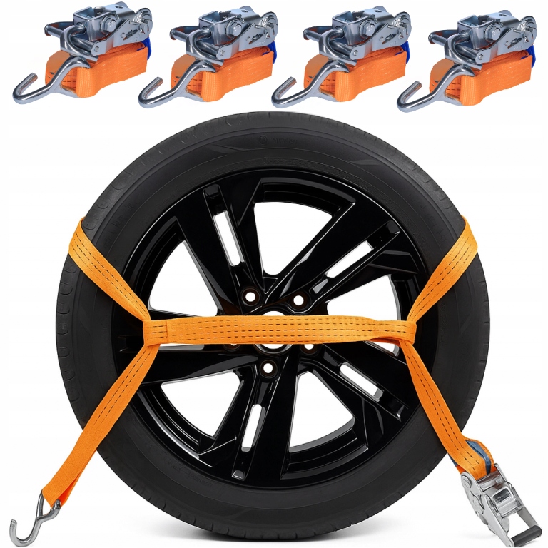 Pasy Transportowe Do Lawety Z Szelką 35MM 2T Zestaw 4 Sztuk Pas Laweta