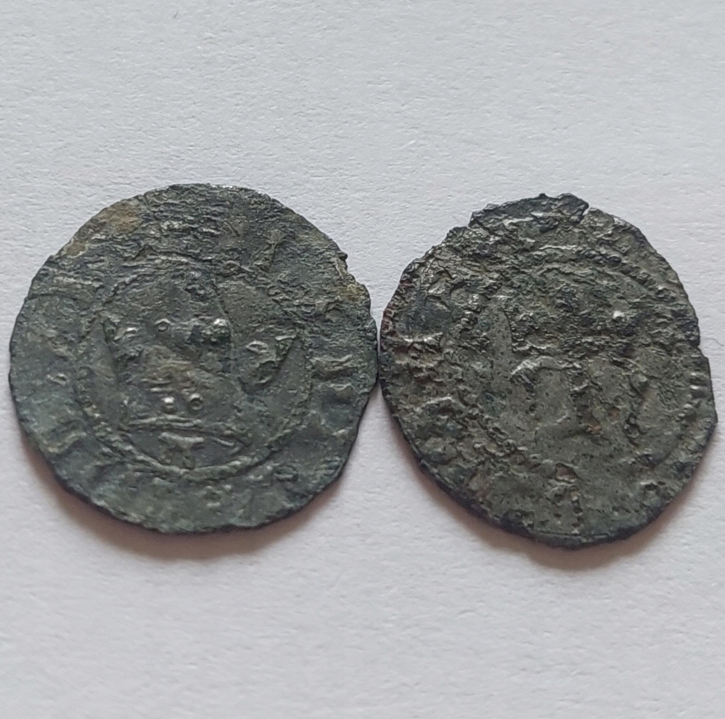 Denar 1382-1395r. Maria Andegaweńska