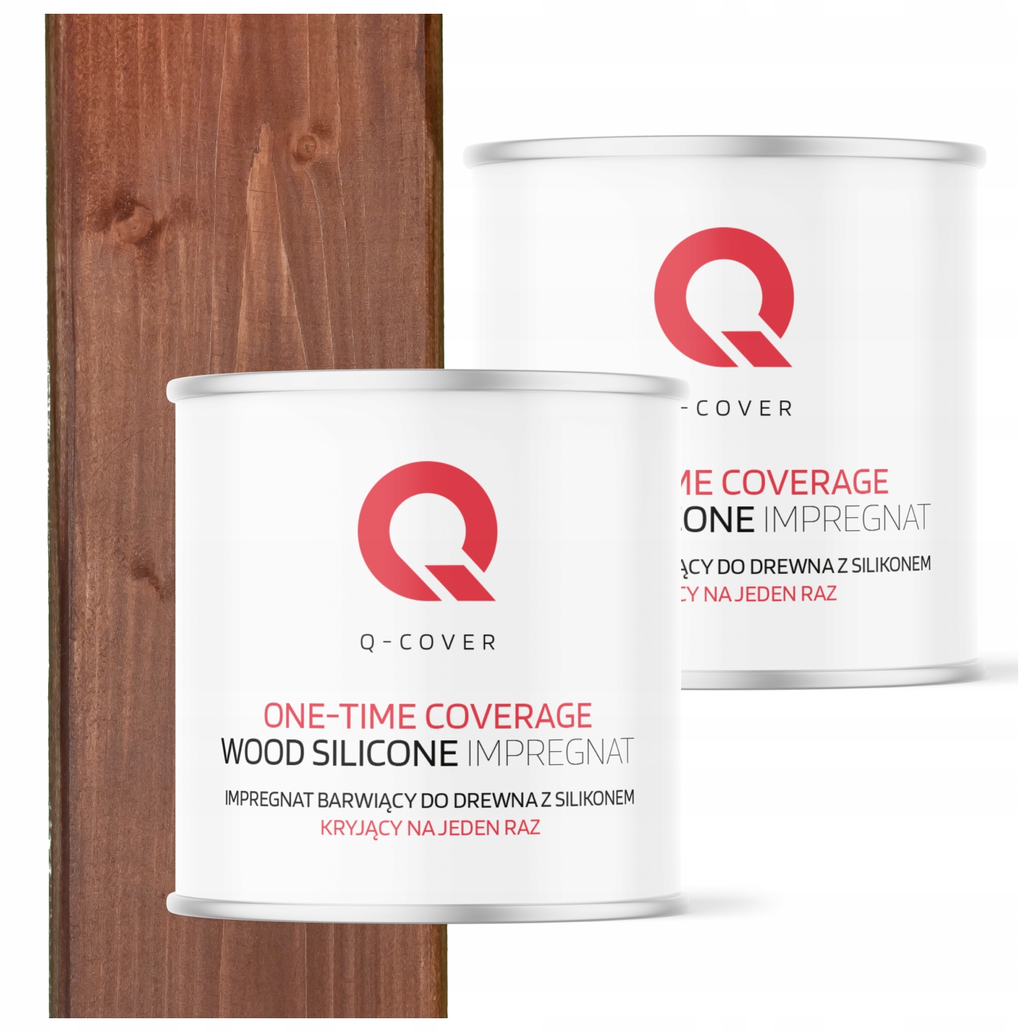 Impregnat Na Dřevo Krycí Na Jedno Použití Barva Barvy Ořech Tmavý 2X2,5L