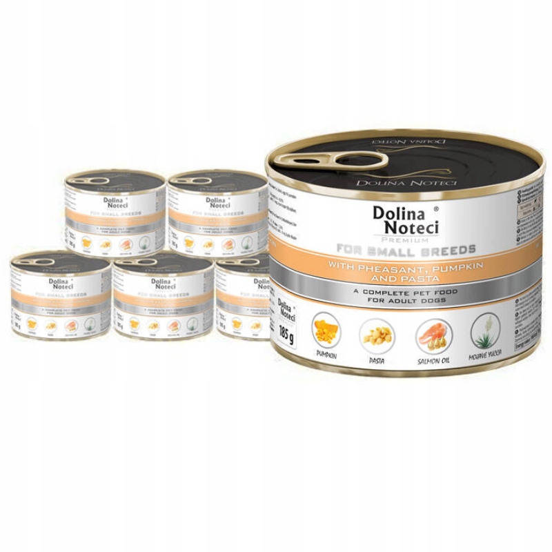 Dolina Noteci Premium pro psy malých plemen s dýňovým bažantem 12x185 g