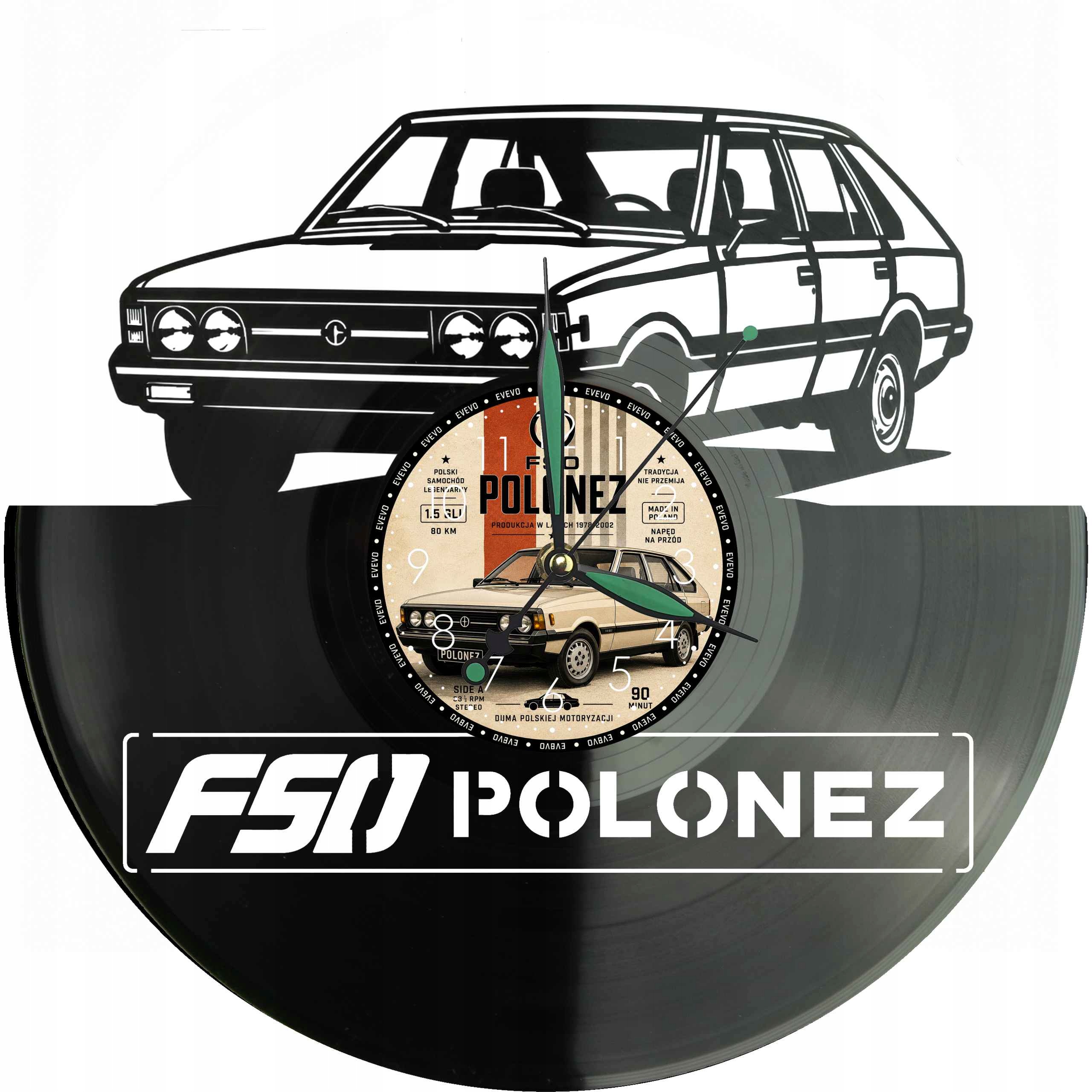 Fso Polonez Auto Nápad na Dárek Nástěnná Dekorace z vinylové desky