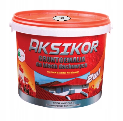 AKSIKOR POPIEL 7035 GRUNTOEMALIA FARBA NA DACH 10L