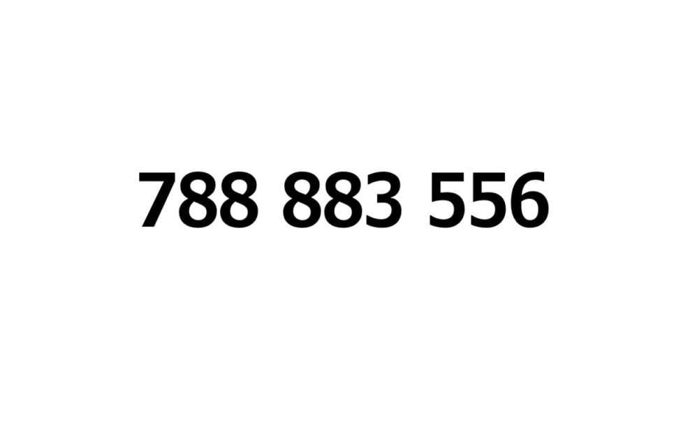 Zlaté číslo 788 883 556
