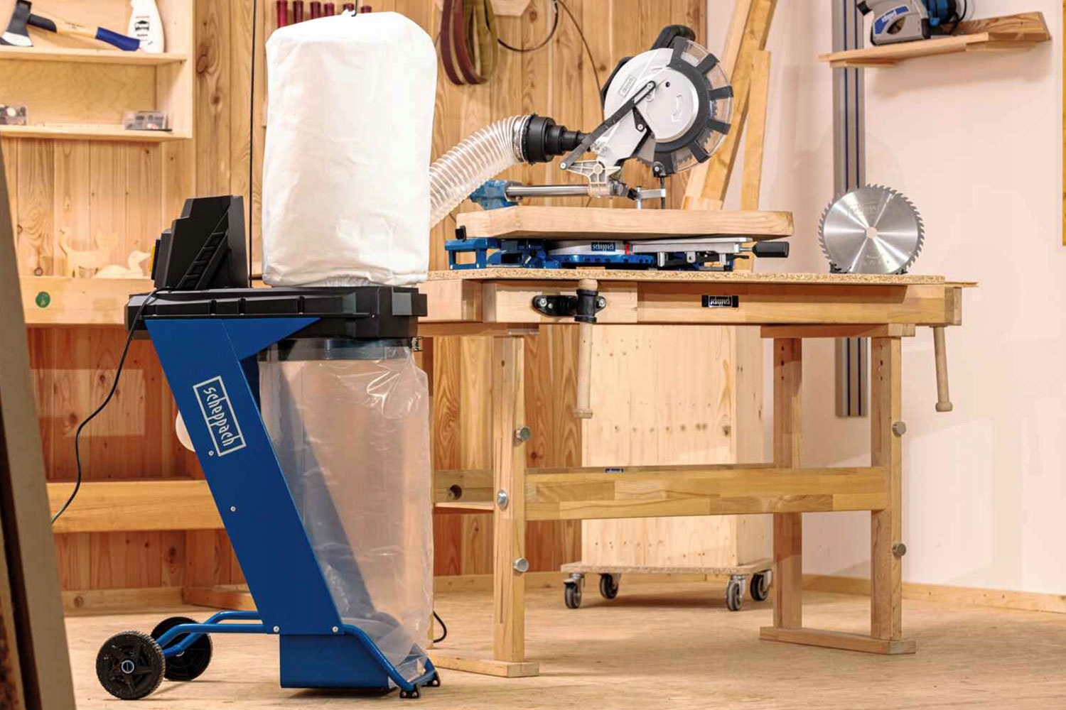 Odciąg do wiórów trocin Scheppach DC500 + 5 worków Marka Scheppach