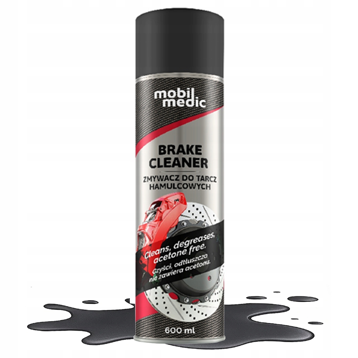 Zmywacz Do Hamulców Spray Mobil Medic Szybkoschnący Bez Acetonu 600 ml