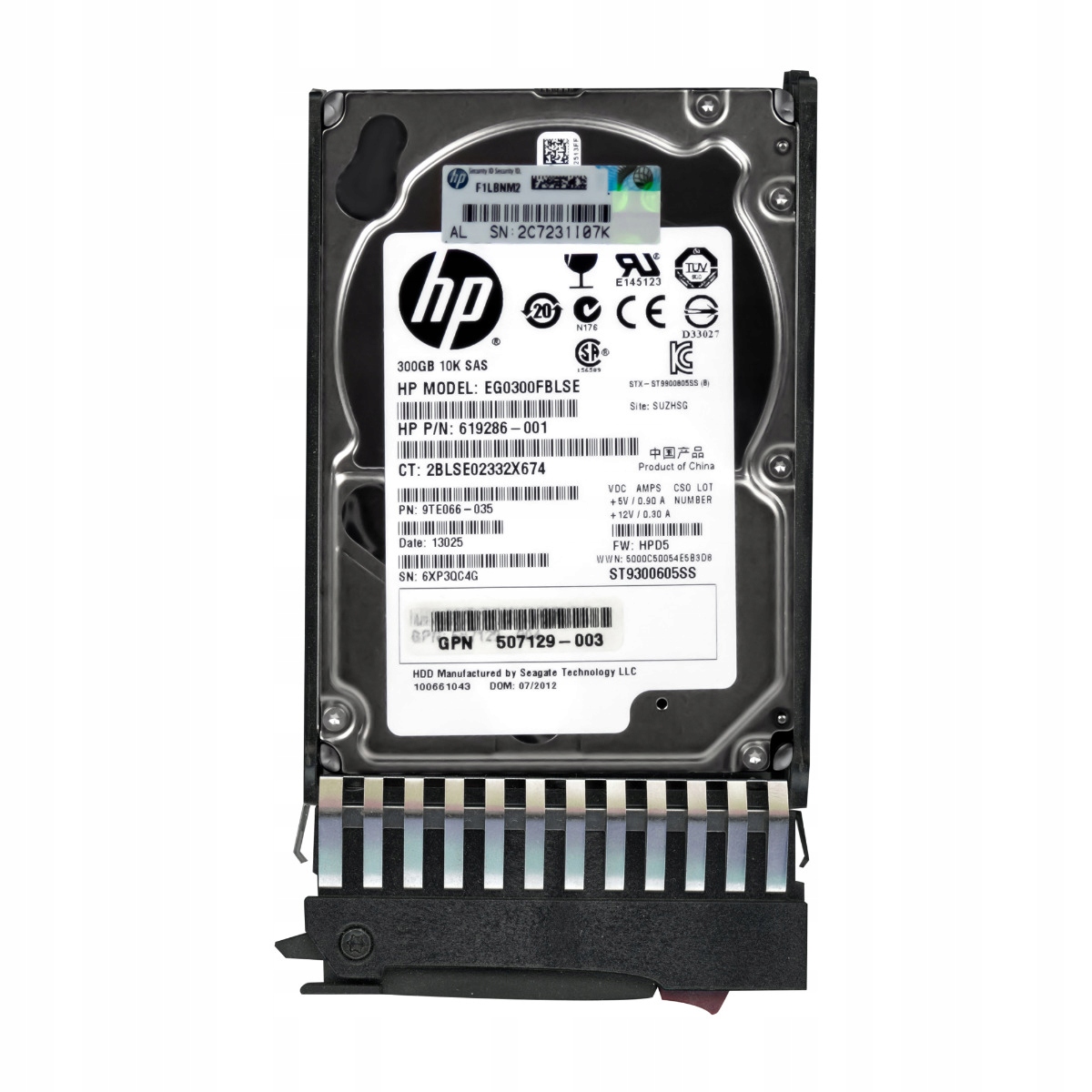 Hp 619286-001 300GB 10K 64MB SAS-2 2.5'' EG0300FBLSE