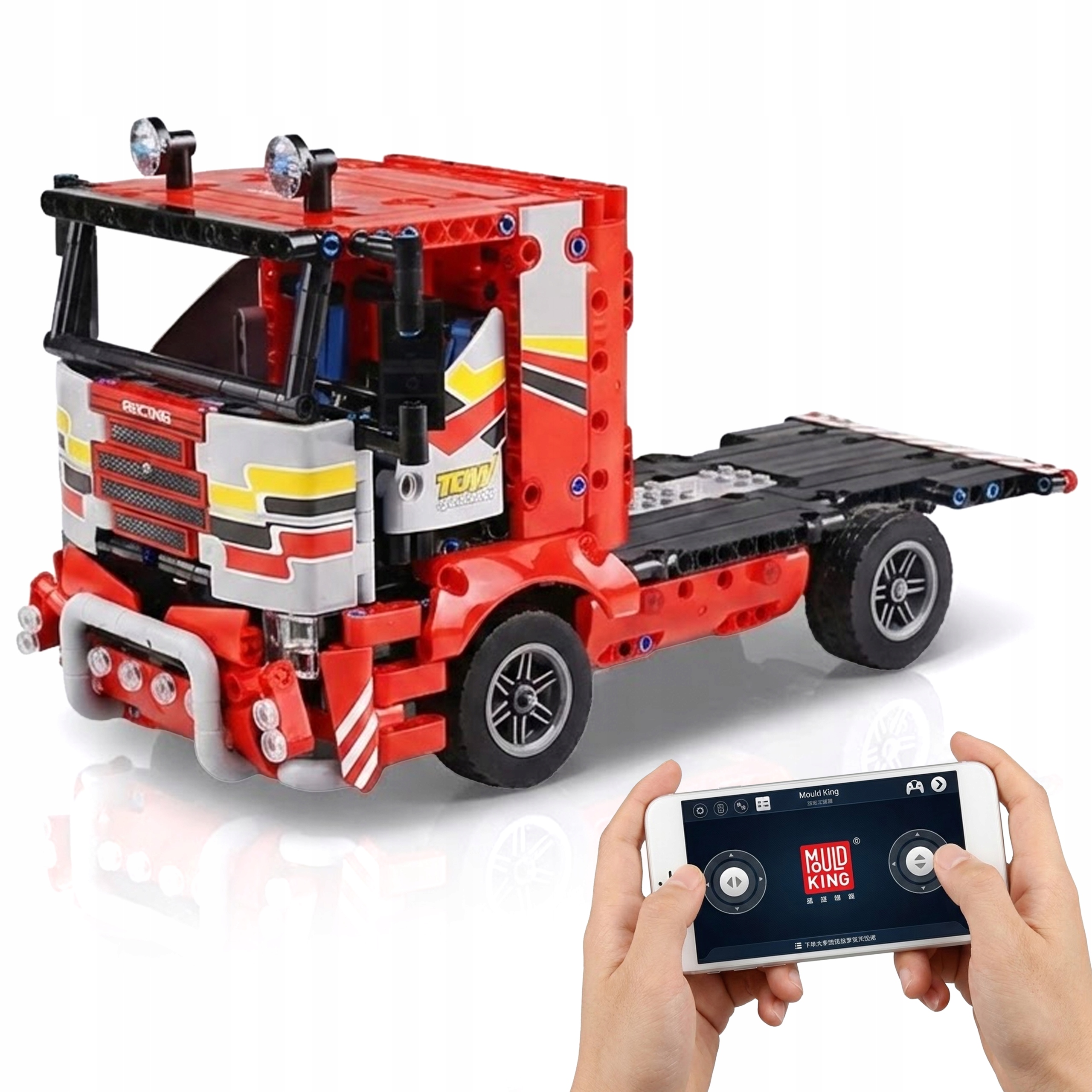 Klocki Mould King 15003 Ciężarówka Rc Sterowana na Pilota Aplikacja