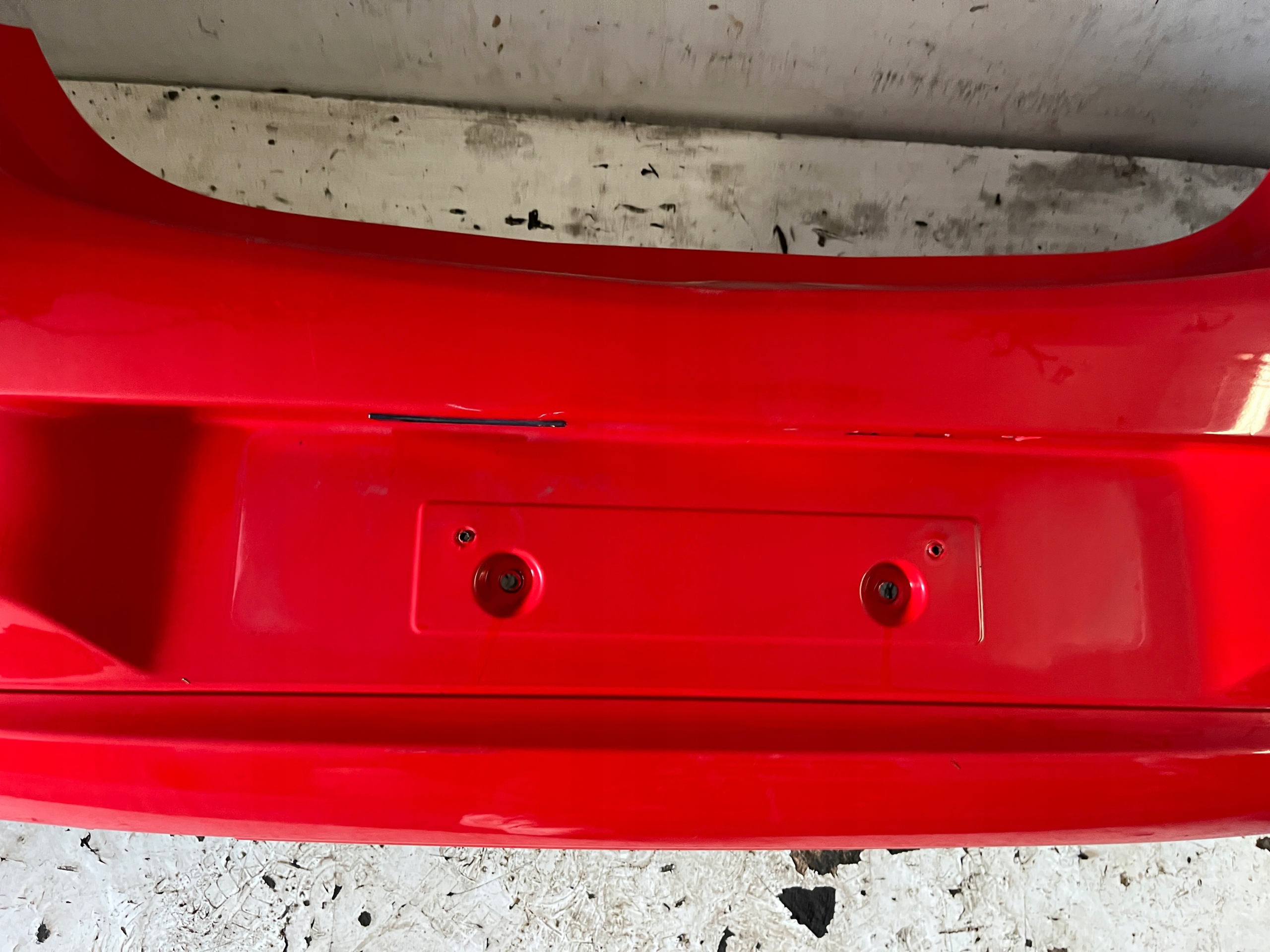 OPEL CORSA E 3D 5D bumper rear part rear Z547 red without PDC