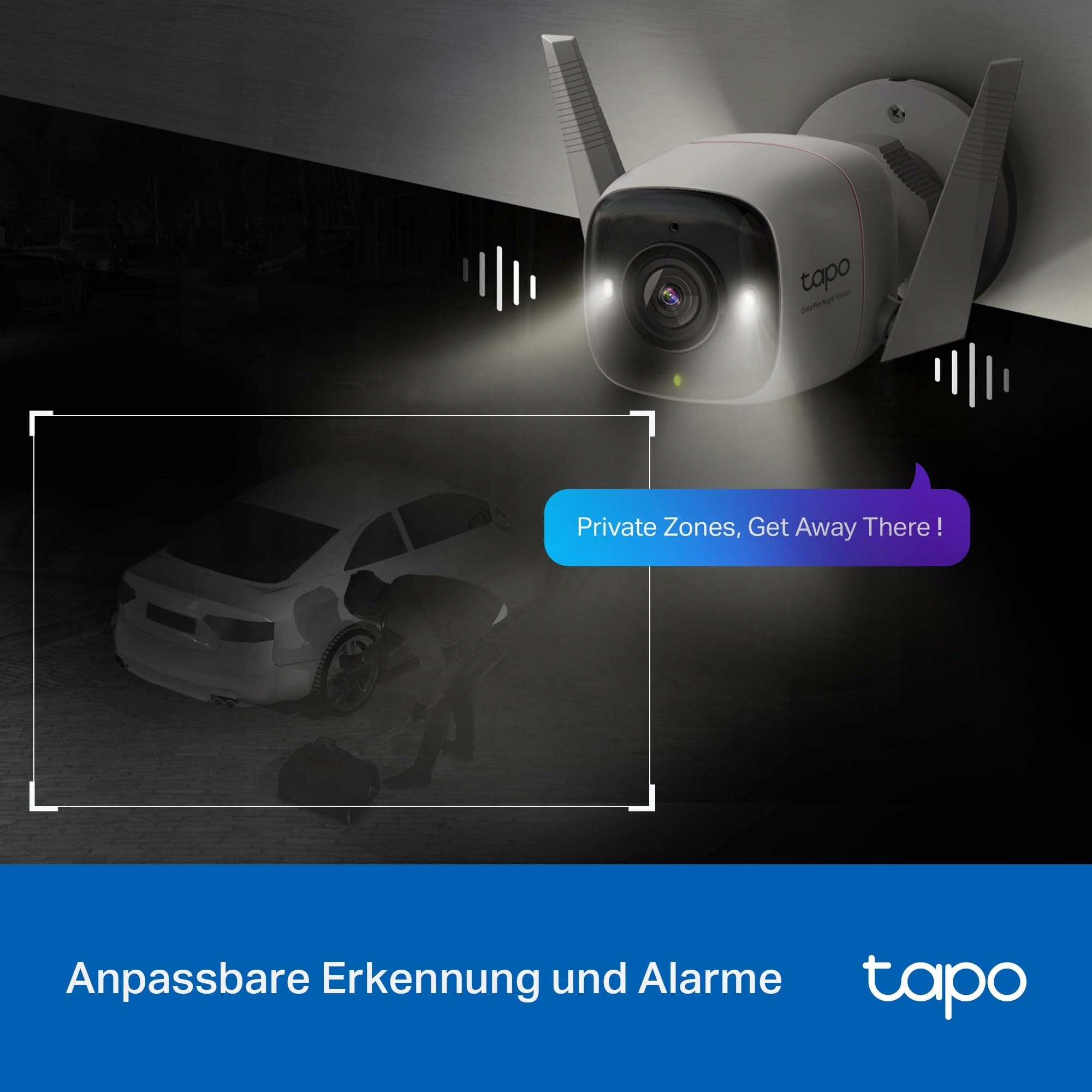 TP-LINK TAPO C325WB Kamera Zewnętrzna 2K AI IP66 ColorPro Nocny Widok — miniatura 8