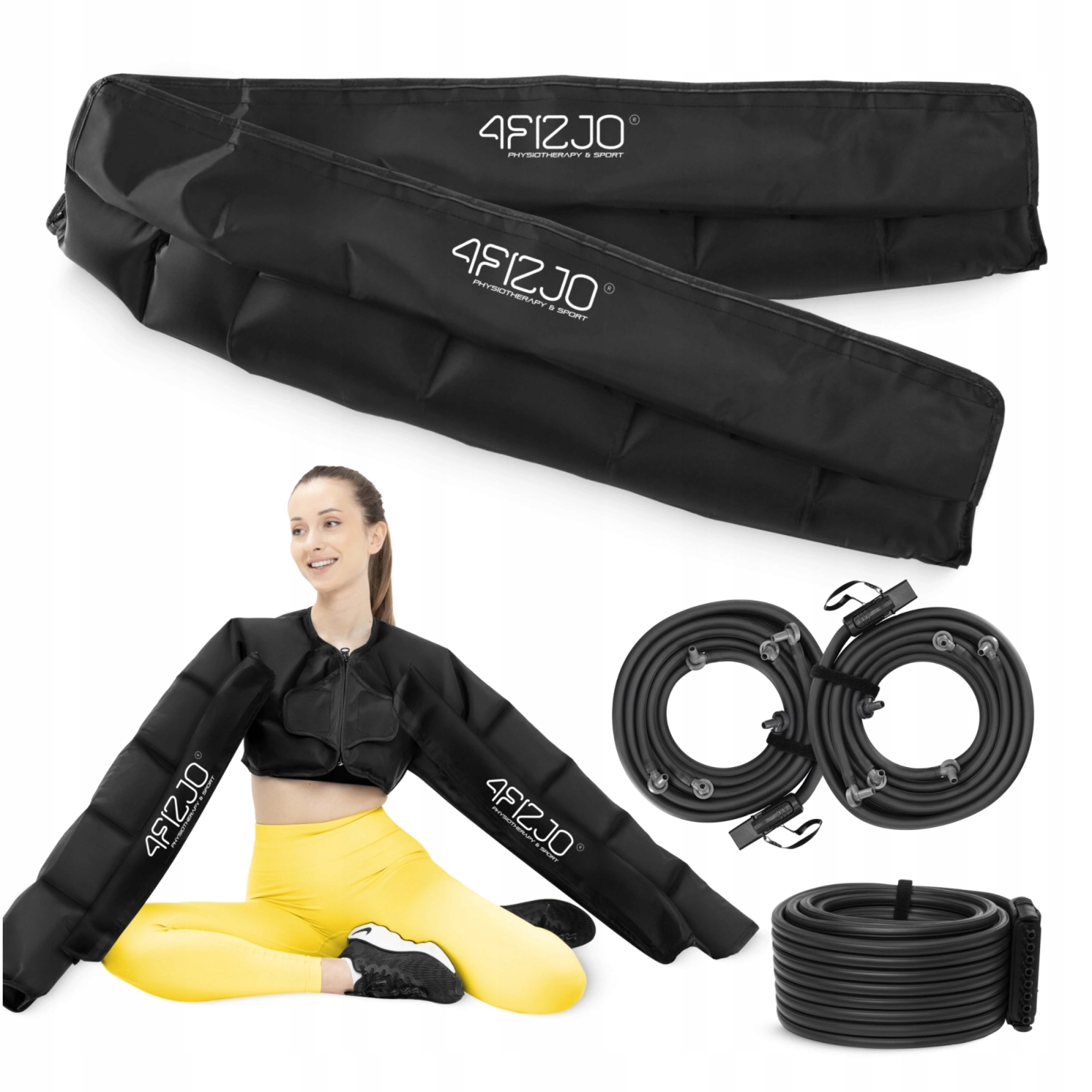 Rękawy Do Drenażu Limfatycznego podwójne mankiety na ręce 4FIZJO C6