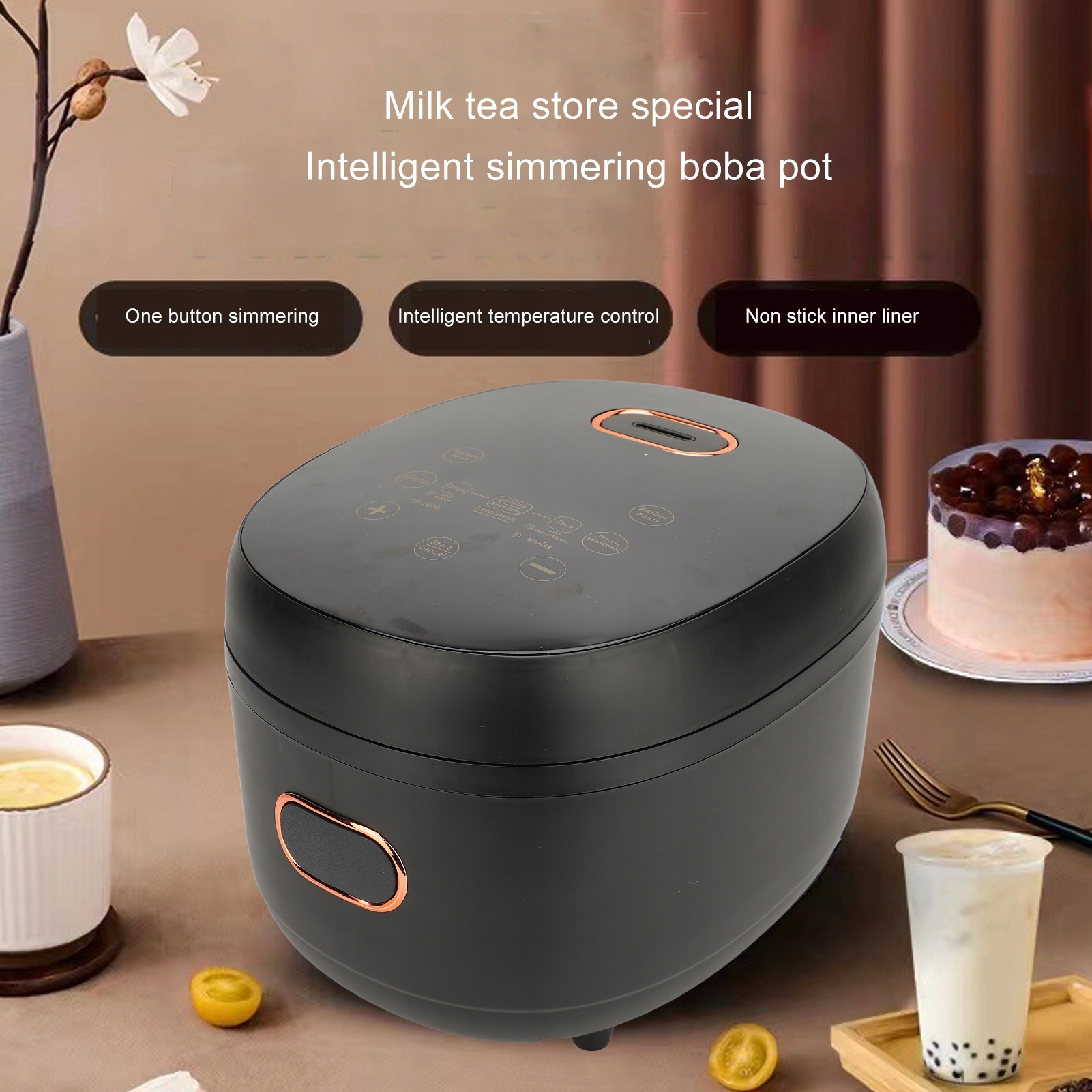 5L Boba Cooker Inteligentna kontrola temperatury Skutecznie zapobiega przyw Kod producenta 3113240148611