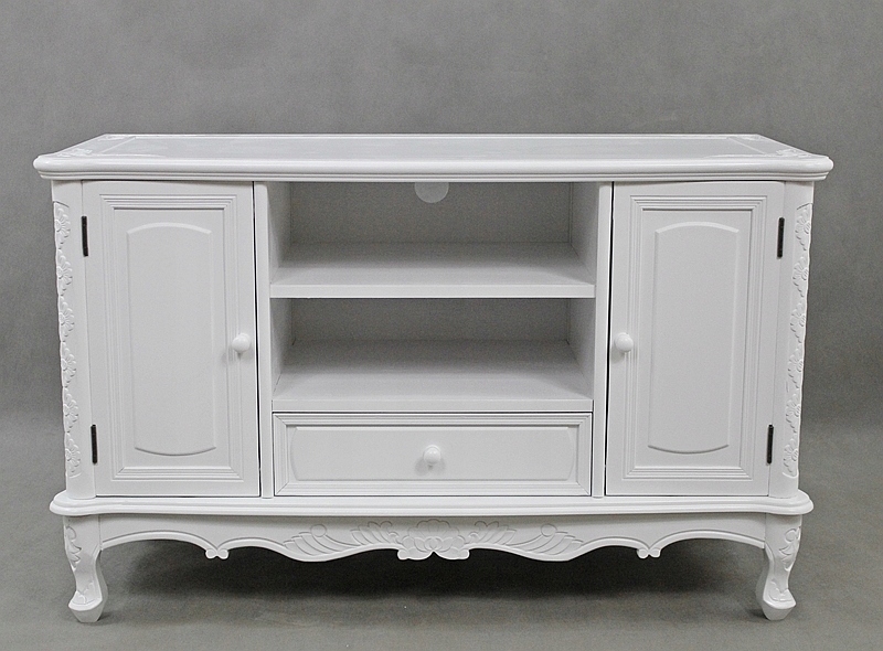 Nowa Szafka RTV Pod Telewizor Kolor Biały Marka Polomeble