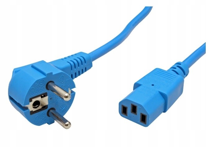 

Kabel zasilający do monitora IEC320-C13 niebieski