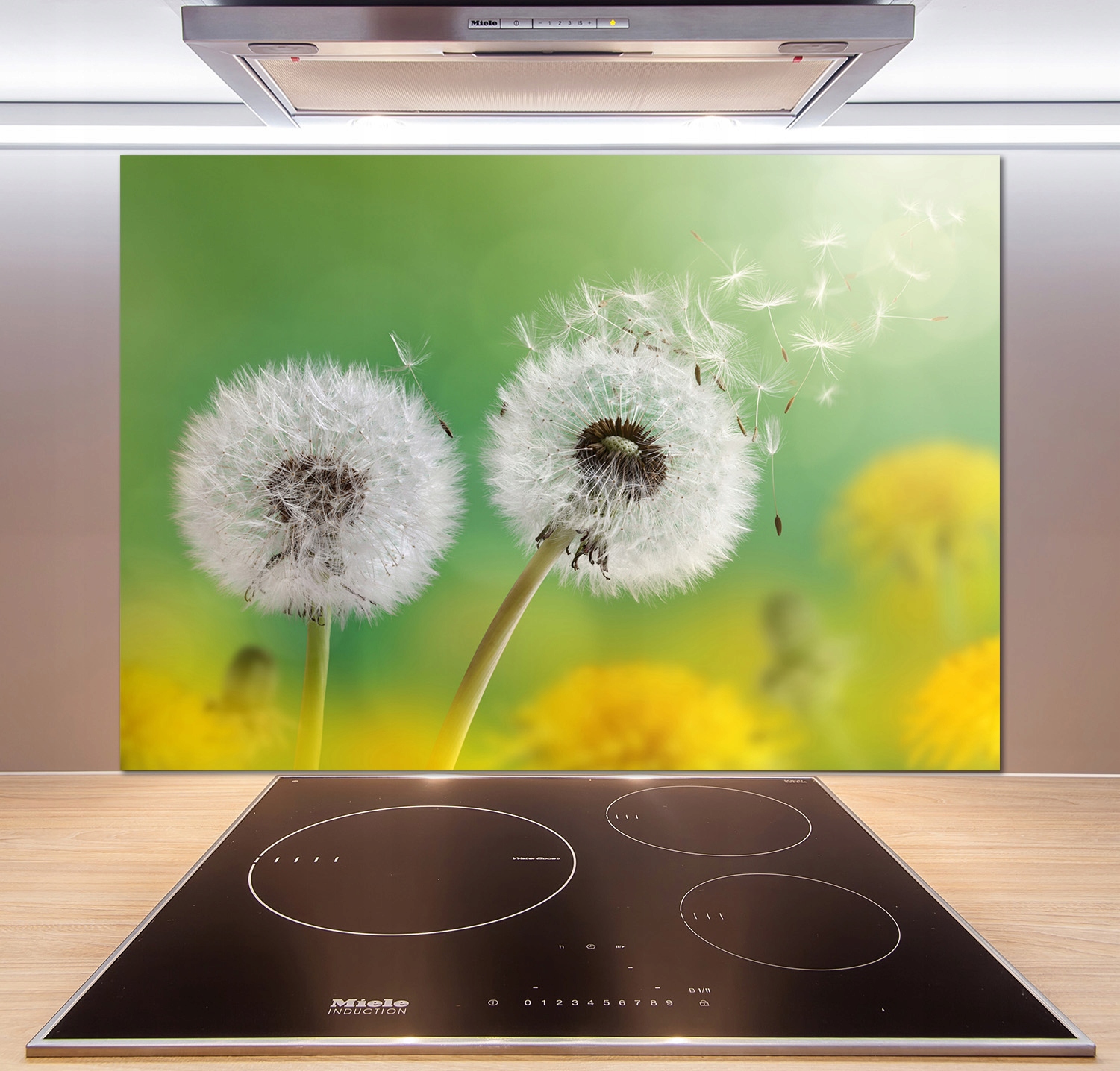 

Panel między meble w kuchni Dmuchawce 100x70 +klej
