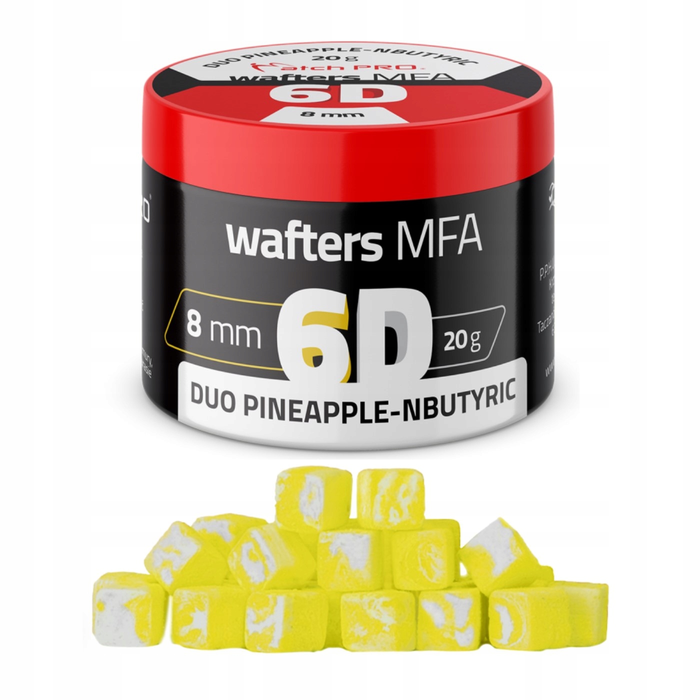 6D Wafters Mfa Duo Brzoskwinia Kwas Masłowy 8x8mm 20g