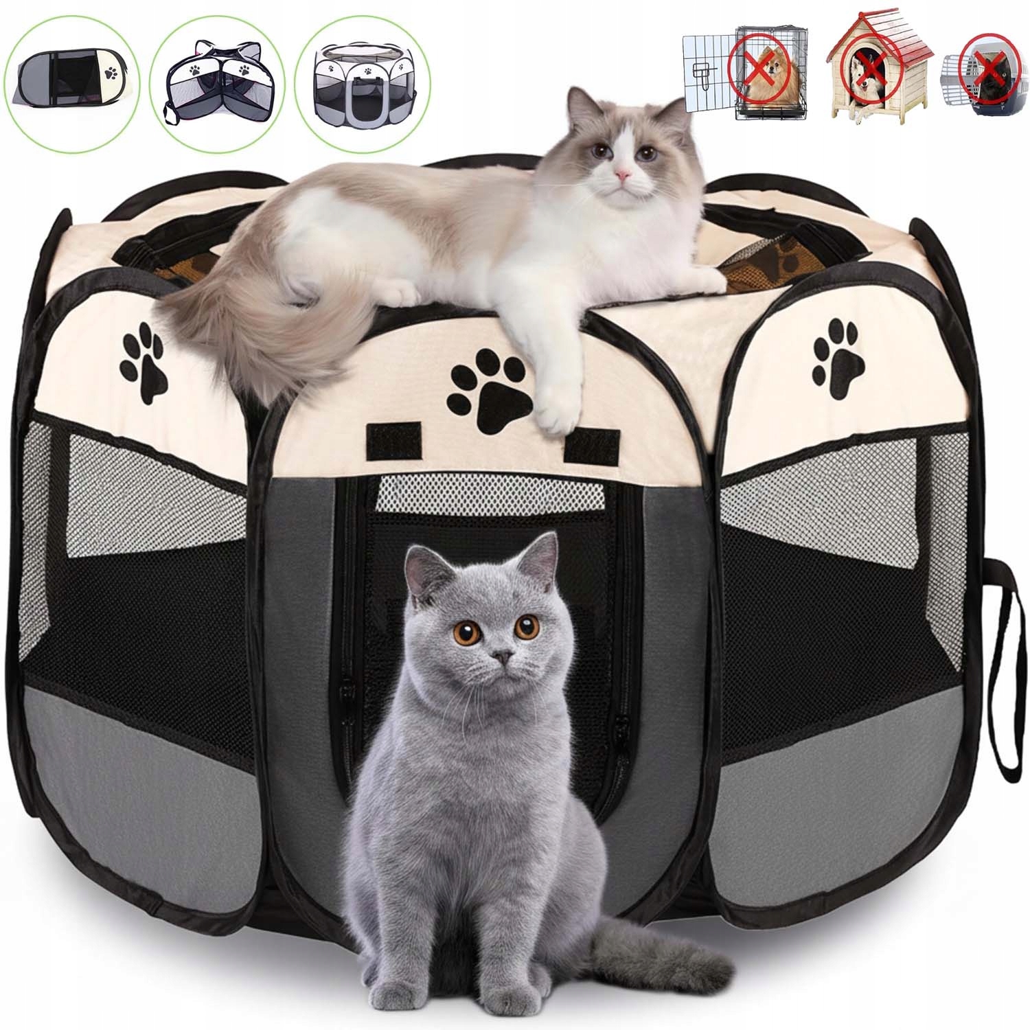 Levně Pelíšek Kotec Stan Pro Zvířata Přenosný, Kompaktní, Skládací, Mobilní