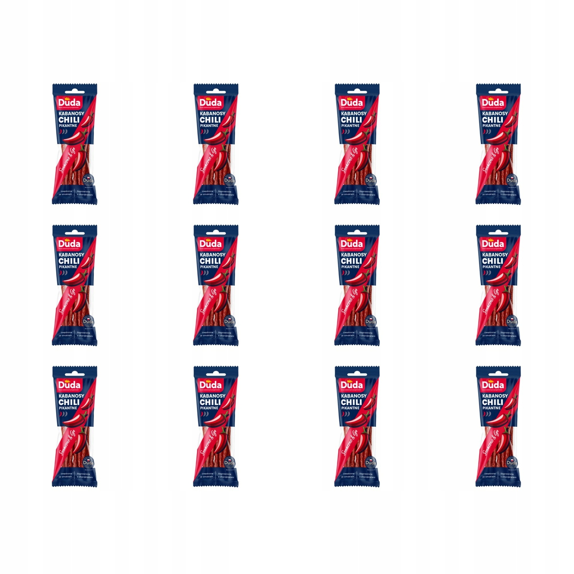 12x 95g Kabanosy chili Duda pikantne Ddb.kabanos.pikantne