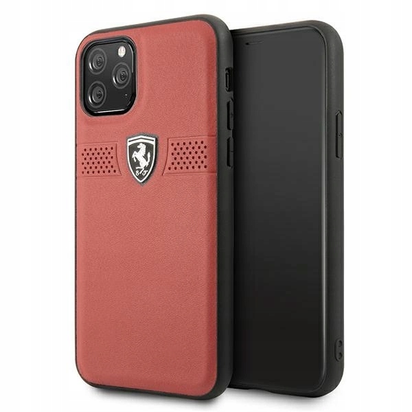 Pouzdro Ferrari Off Track Leather pro iPhone 11 Pro červené