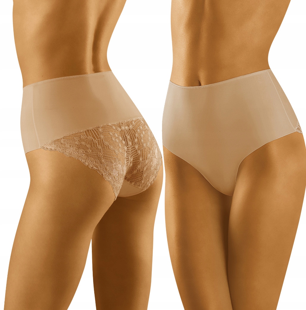 

Zmysłowe Damskie Majtki Figi Koronka Beżowe 38 M