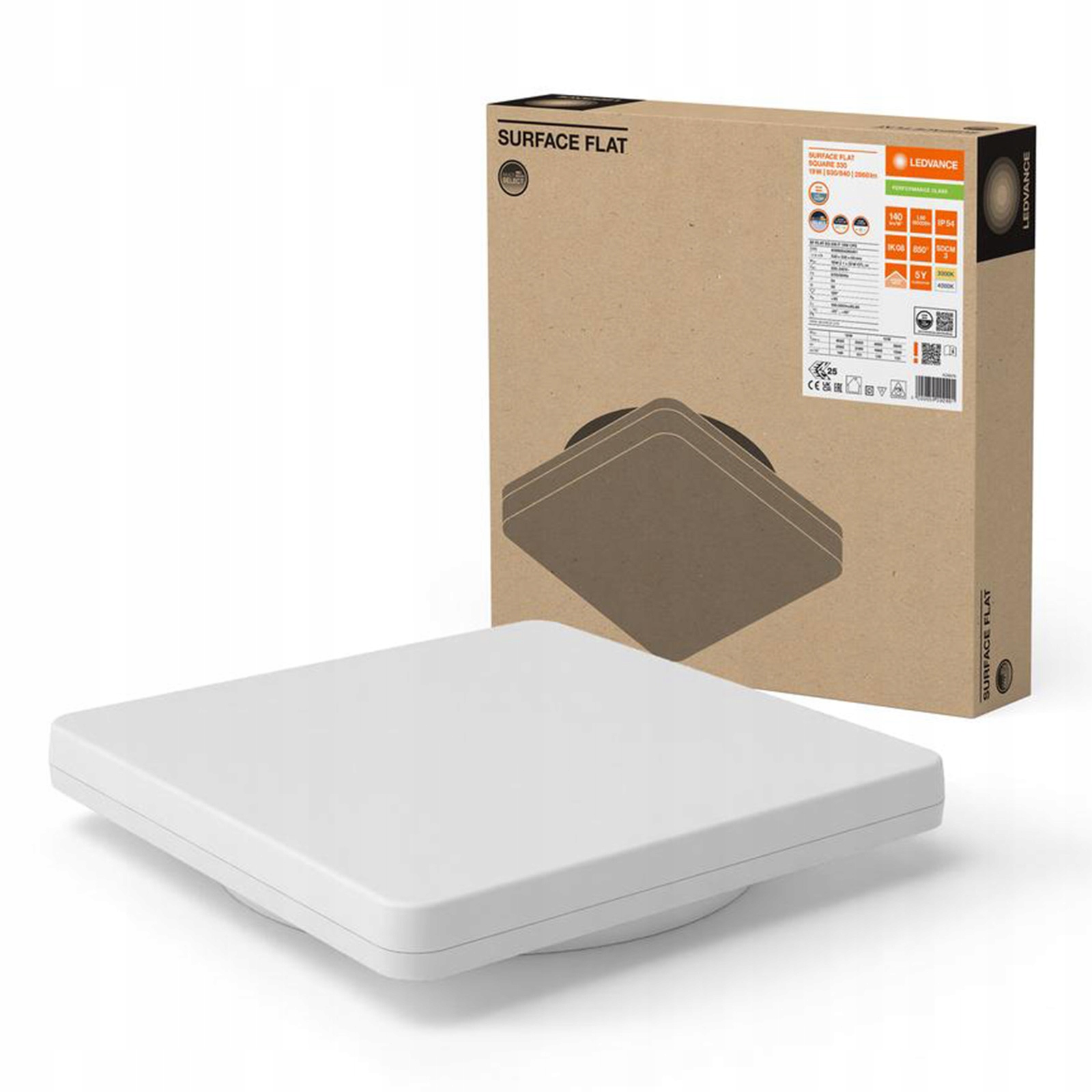 Led panel Lampa Stropná 46010W 2660lm Cct Nástenná 33x33cm Surface