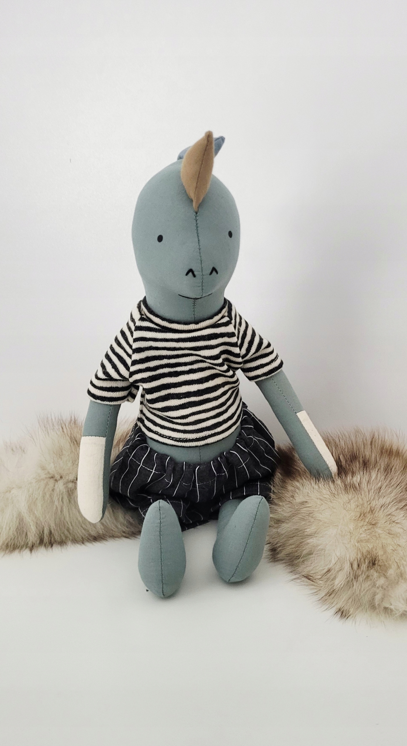 Plyšová Hračka Dinosaurus 47 cm sběratelská panenka s personalizací hadrů