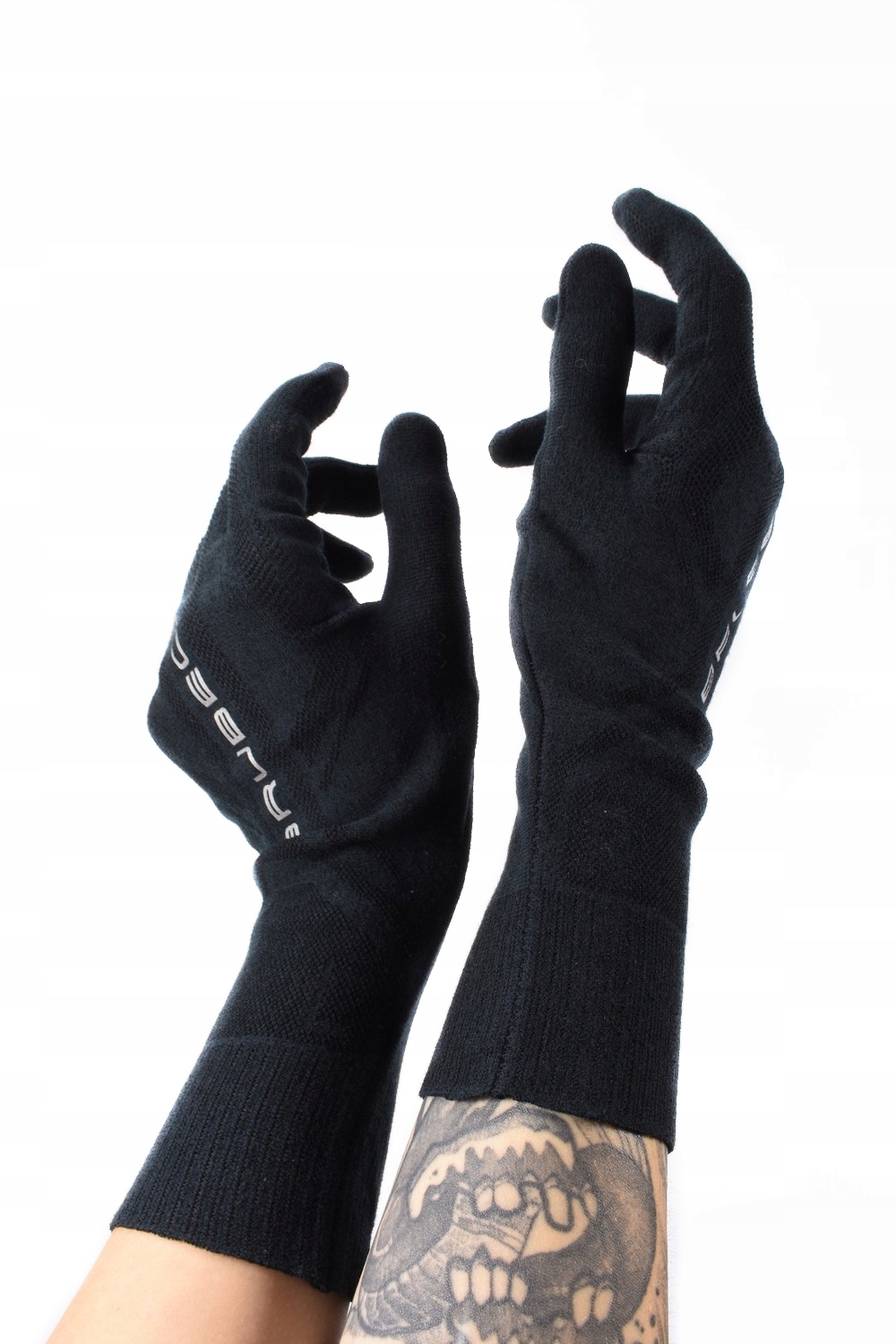 Brubeck rękawiczki merino czarny XXL Typ pięciopalczaste