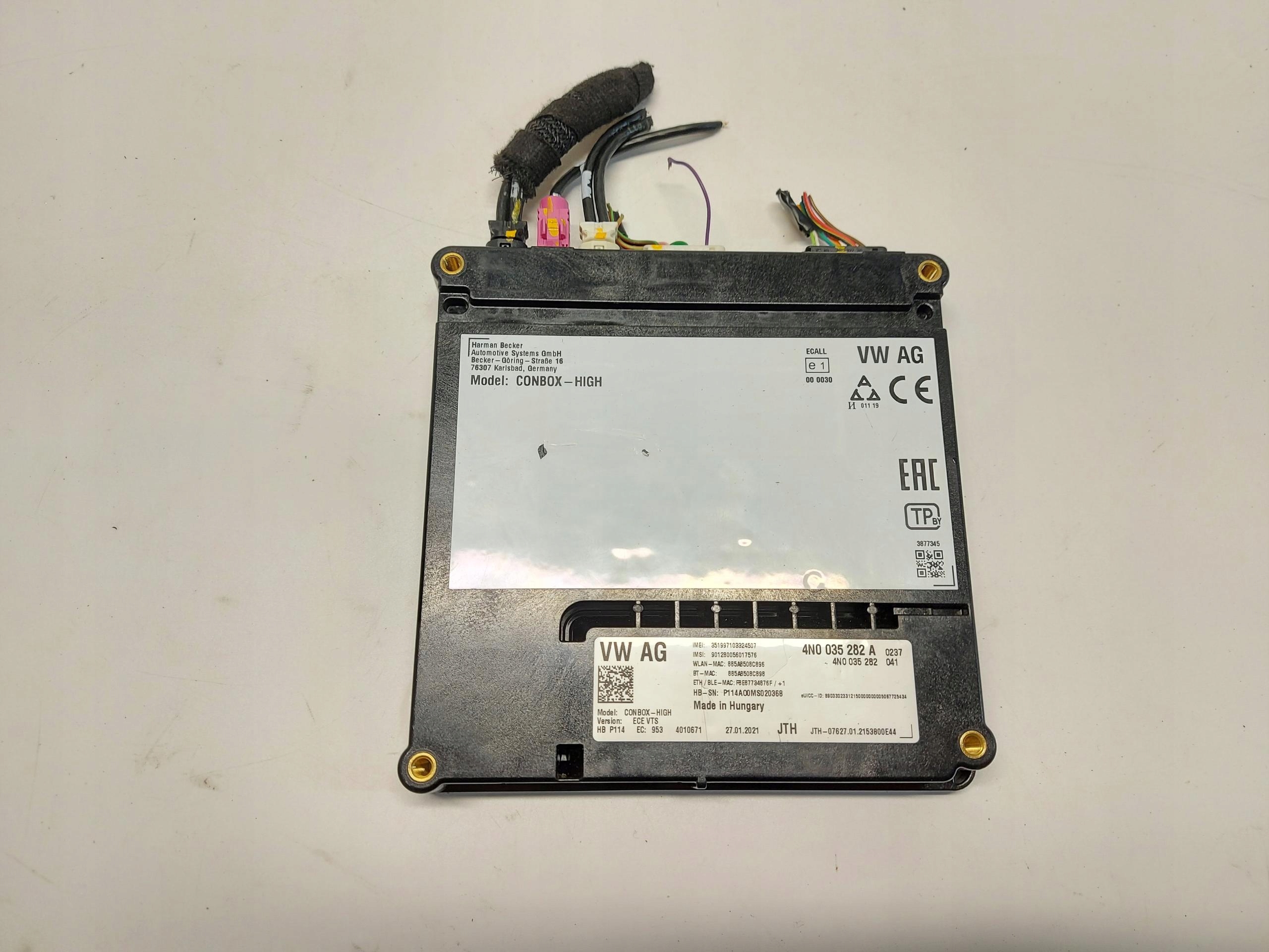 Porsche Taycan 4S 9J1 2021r module control unit 4N0035282A