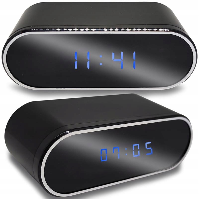 Hodiny S Skrytou Mini Kamerou Špionážní Kamera WiFi Budík Full Hd Usb