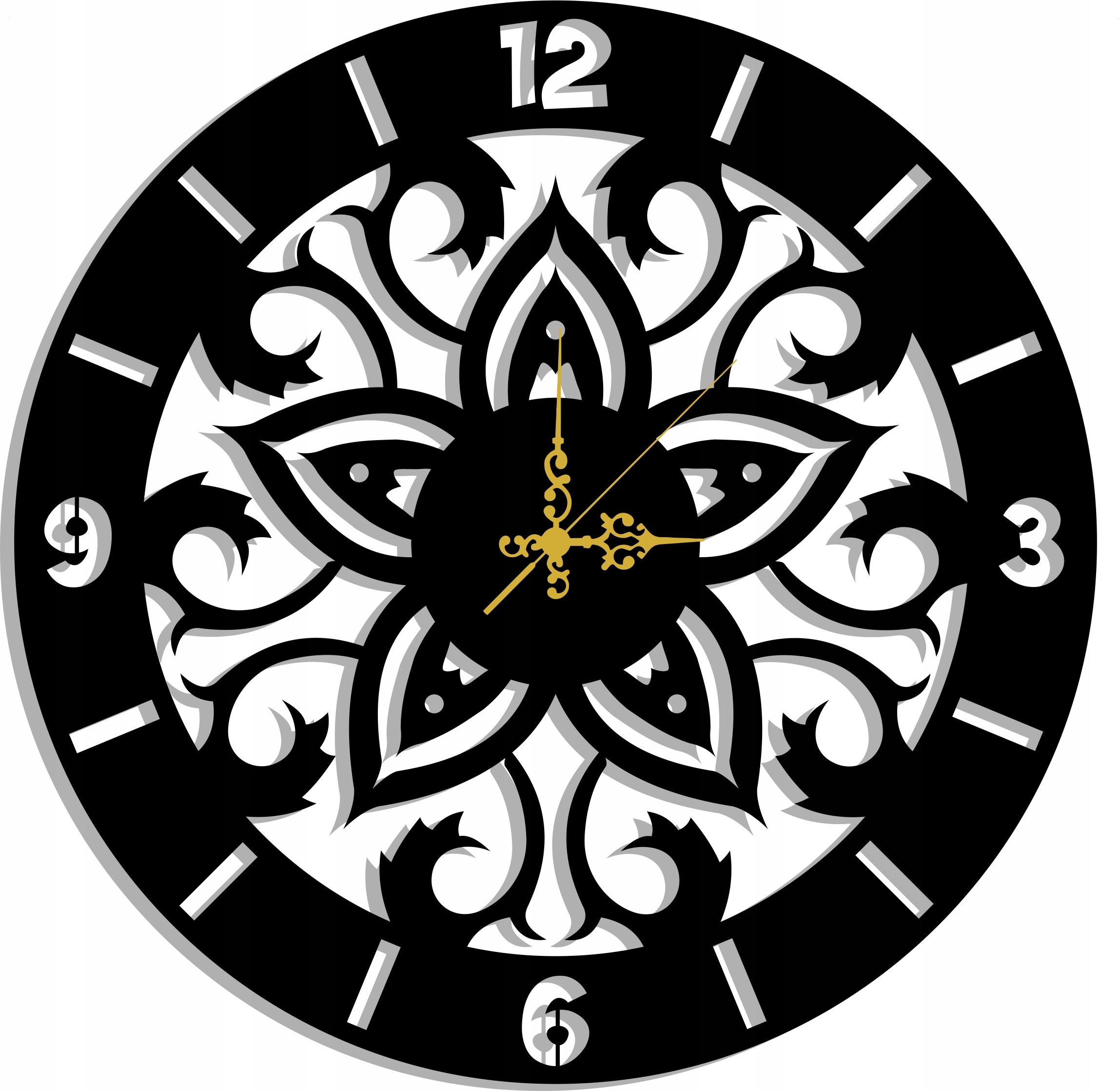 Nástěnné Hodiny Květina 70 CM XXL! 17 Barev!