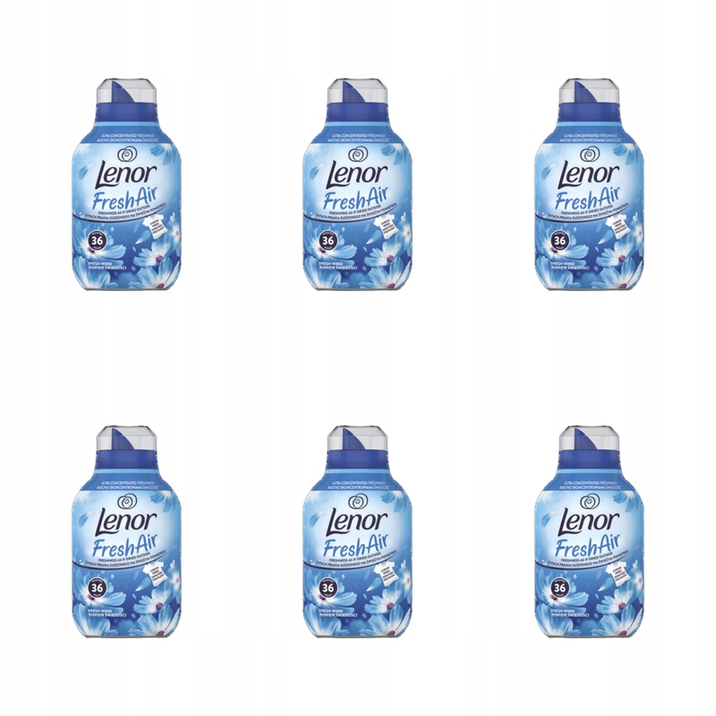 Lenor Fresh Air Tekutá aviváž Fresh Wind 504 ml, 36 praní X6