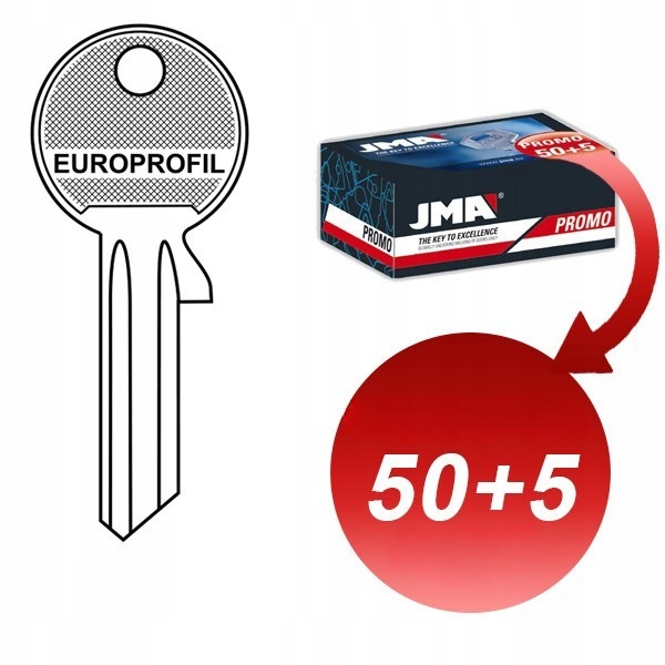 Obytný Klíč Ocelový Europrofil Klíče EUP-1D Balíček Balení 55 Ks