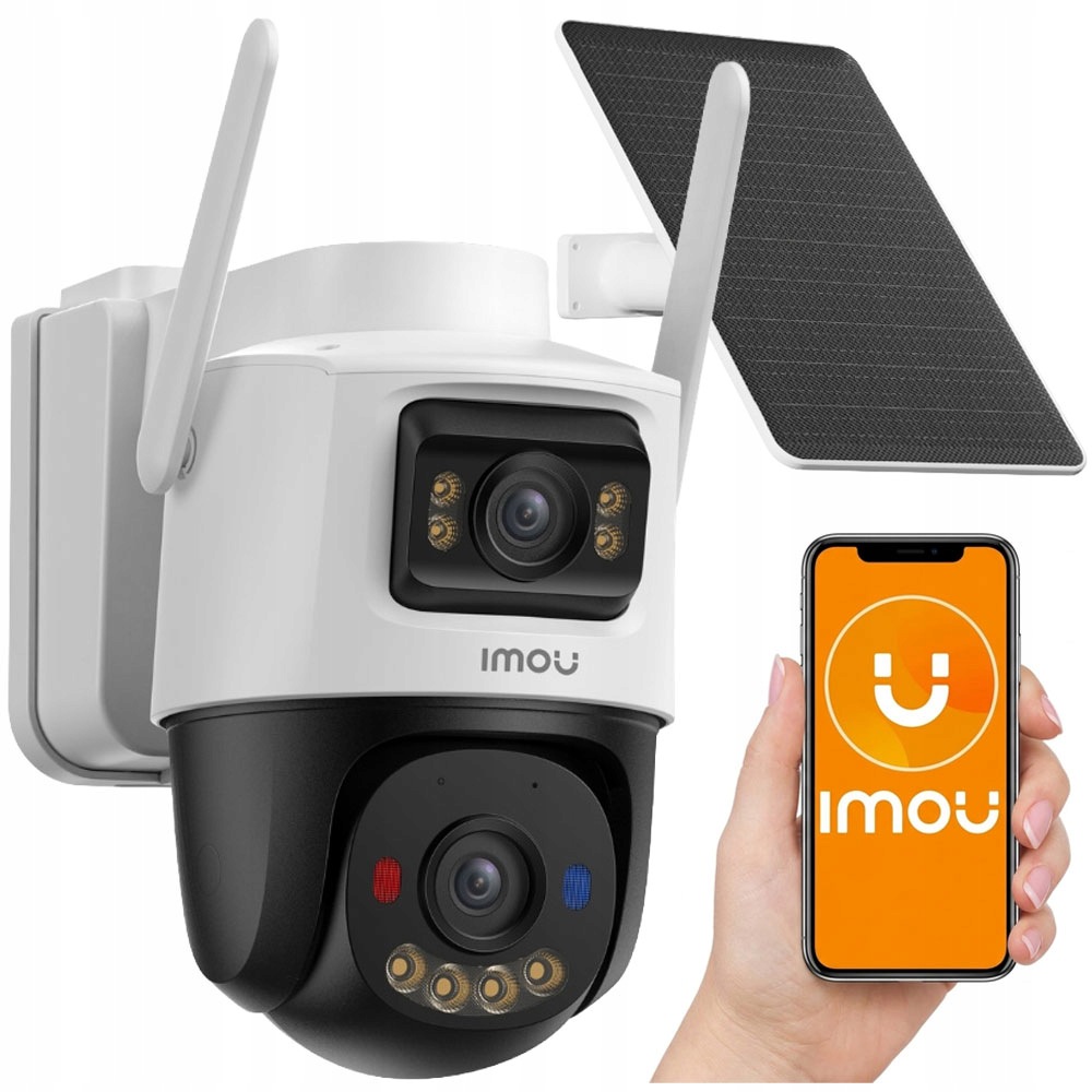Dvojitá Kamera Imou Dual-len Aov 10MP Wifi 6 4G Lte Solárna Ai Biela