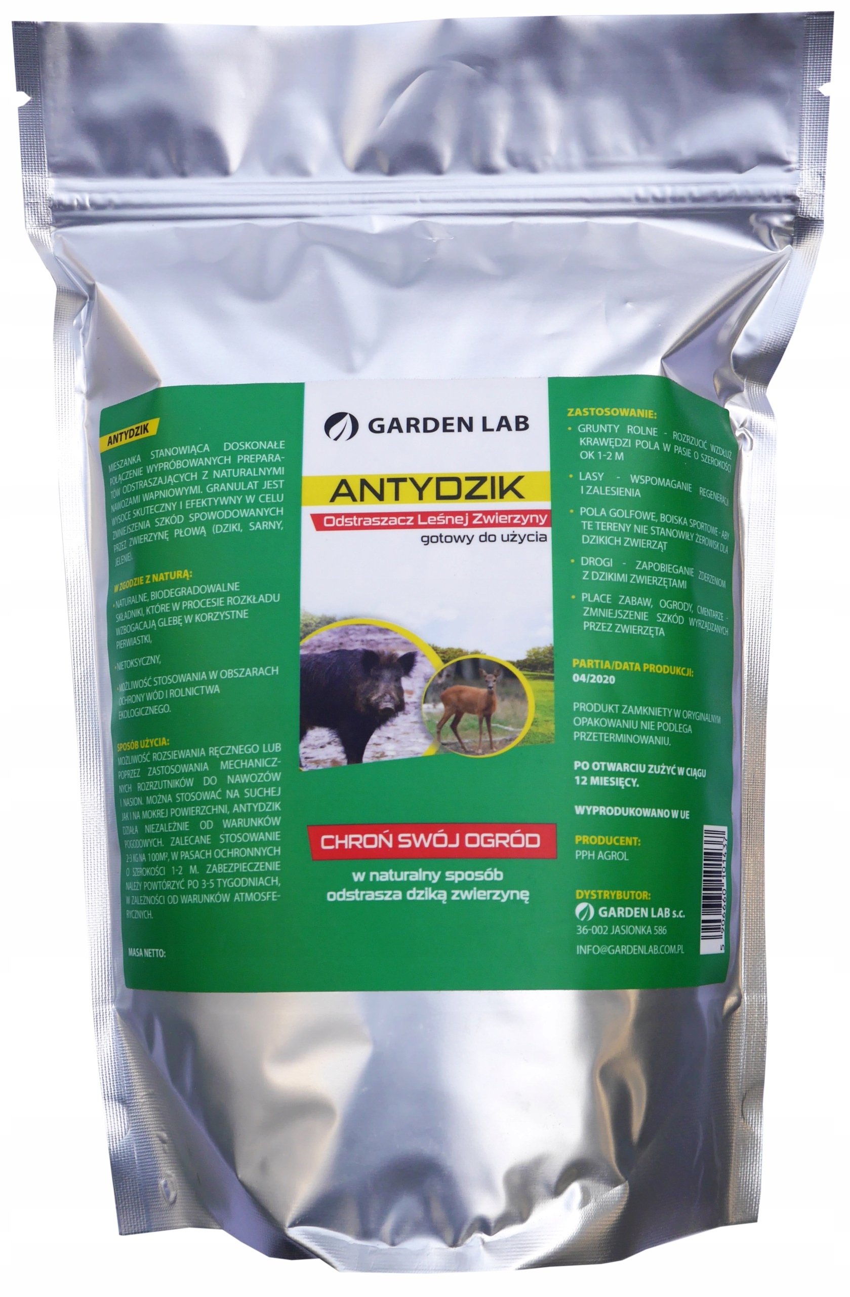 

Antydzik Odstraszacz Na Dziki Sarny Jelenie 2KG