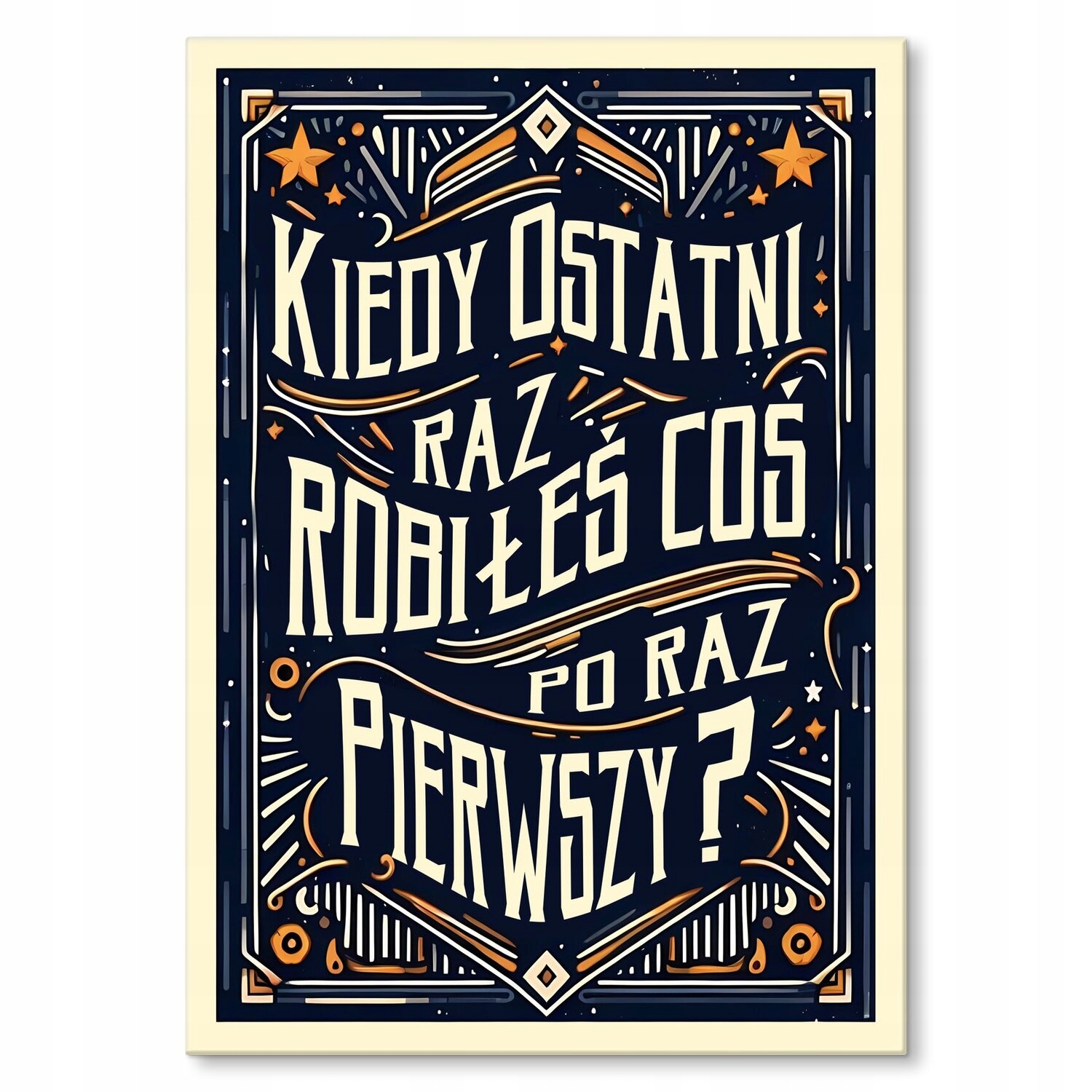 Kovový plakát poprvé obsahuje nápis Dárek 42 x 59 cm